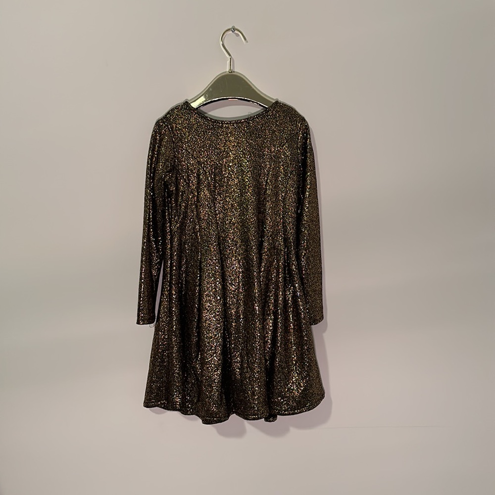 Halabaloo good black speckle holiday formal girls dress size 6x